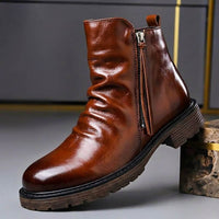Oliver | Vintage italienische Lederstiefel