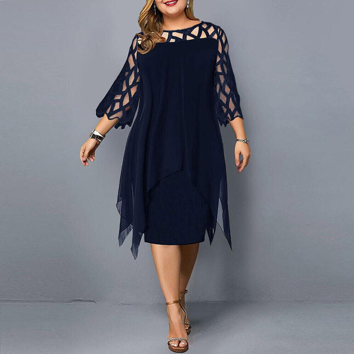 Wendy | Plus Size Formal Dresses – Elegant, Comfortable & Versatile Midi Dress 0