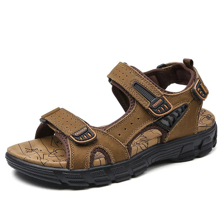 William | Men's Orthopedic Comfortable Sandals Velcro Leather Open-Toe 3