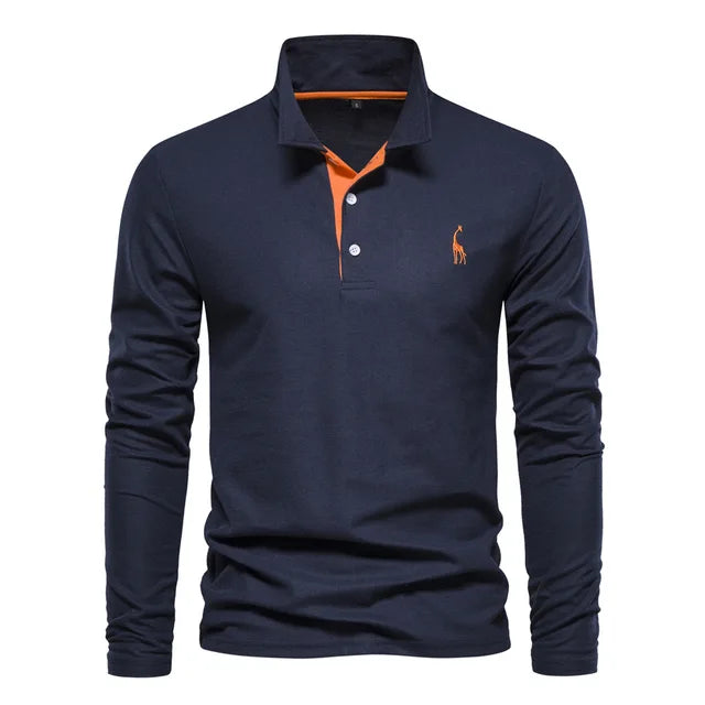 William | Timeless & Comfortable Long Sleeve Polo Shirt 1