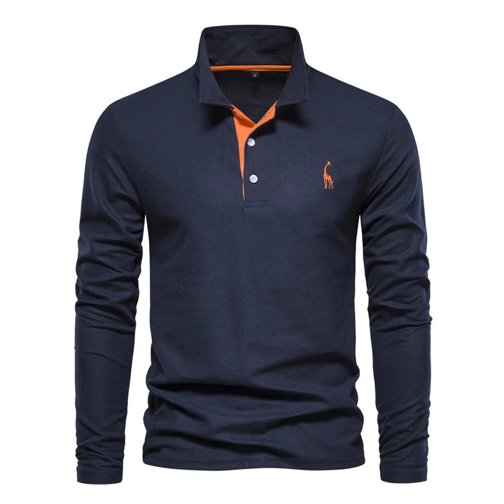 William | Timeless & Comfortable Long Sleeve Polo Shirt 2