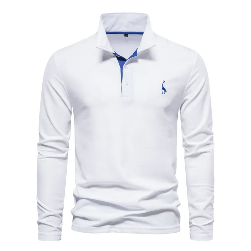 William | Timeless & Comfortable Long Sleeve Polo Shirt 6