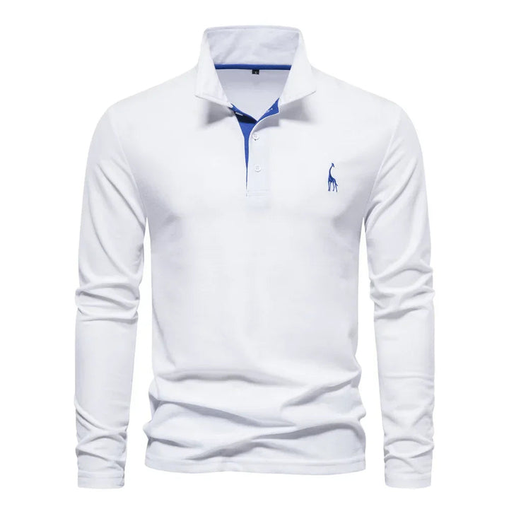 William | Timeless & Comfortable Long Sleeve Polo Shirt 6