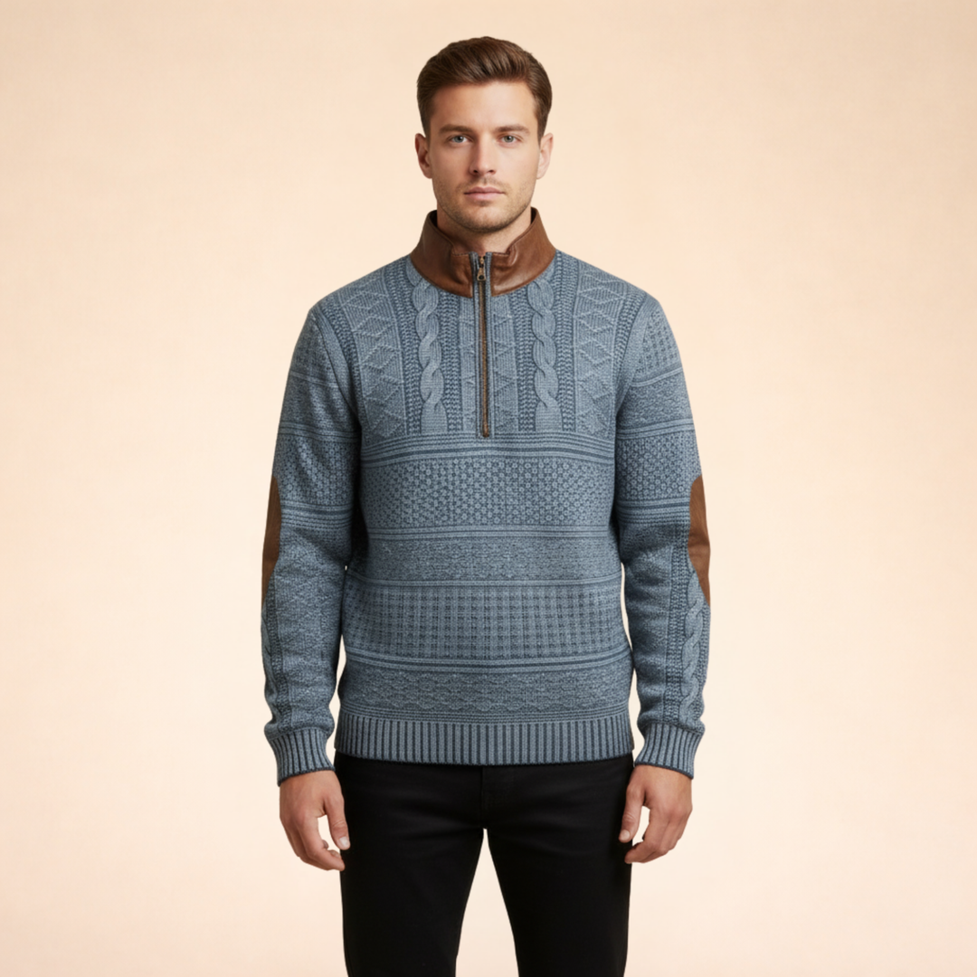 Winston | Men’s Quarter Zip Sweater – Stylish, Comfortable & Versatile 0