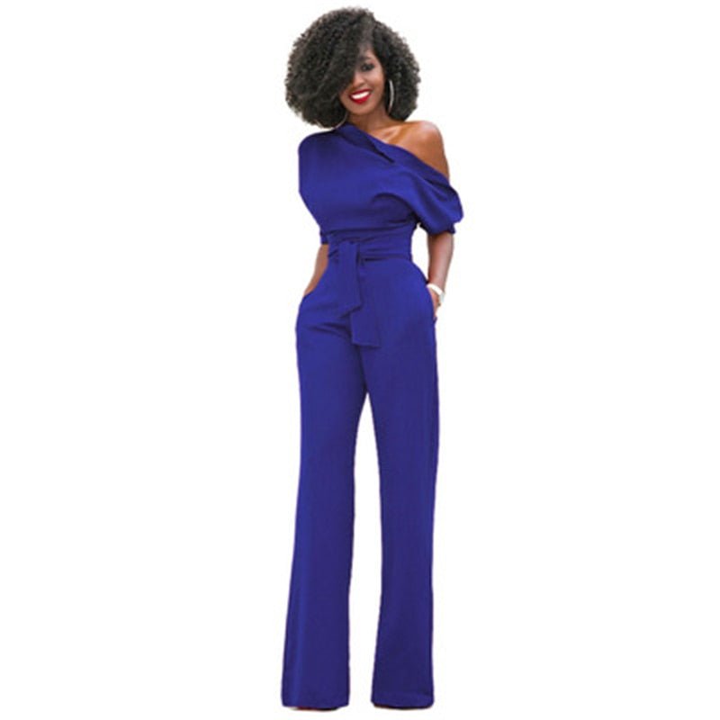 Zara | Elegant Off Shoulder Black Jumpsuit for Women – Wide Leg & Comfortable Style 2
