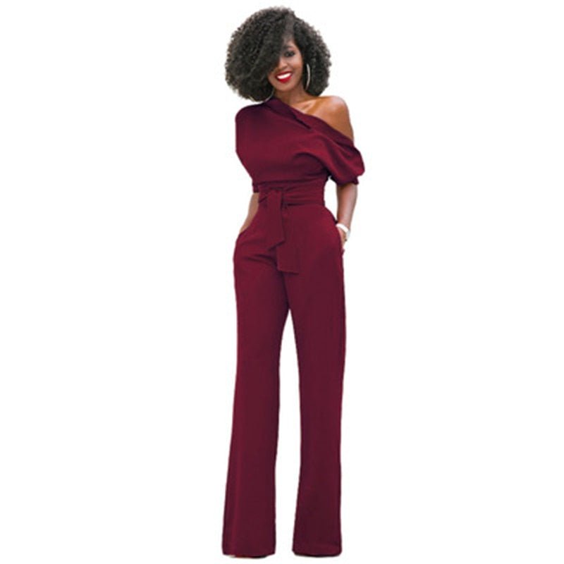 Zara | Elegant Off Shoulder Black Jumpsuit for Women – Wide Leg & Comfortable Style 5