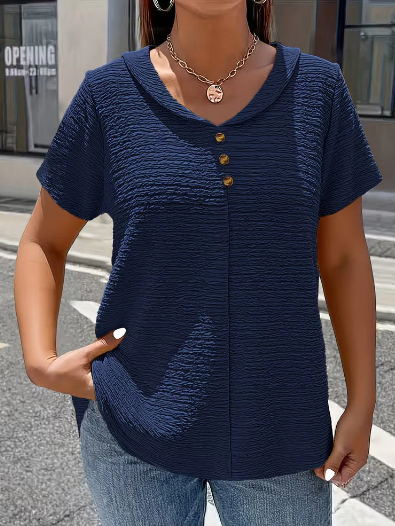 Zelara | Sophisticated V-Neck Women's Top 0