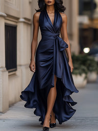 Madison | Trendiges Wickel-Abend-Maxikleid