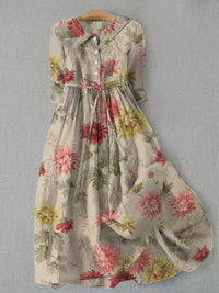 Zelina | Vintage Lace-Up Women’s Dress