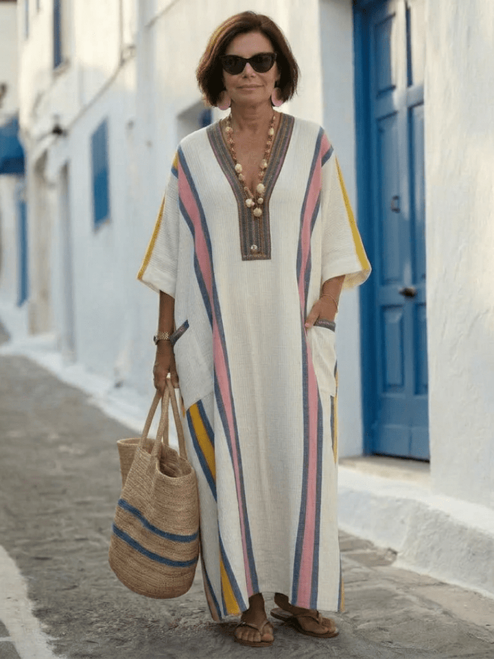Zelora | Elegant Maxi Dress with Sleeves for Women 5