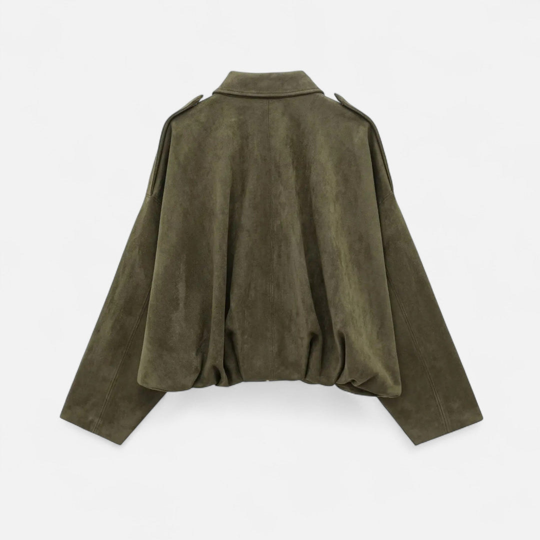 Zerina | Women’s Faux Suede Bomber Jacket 8