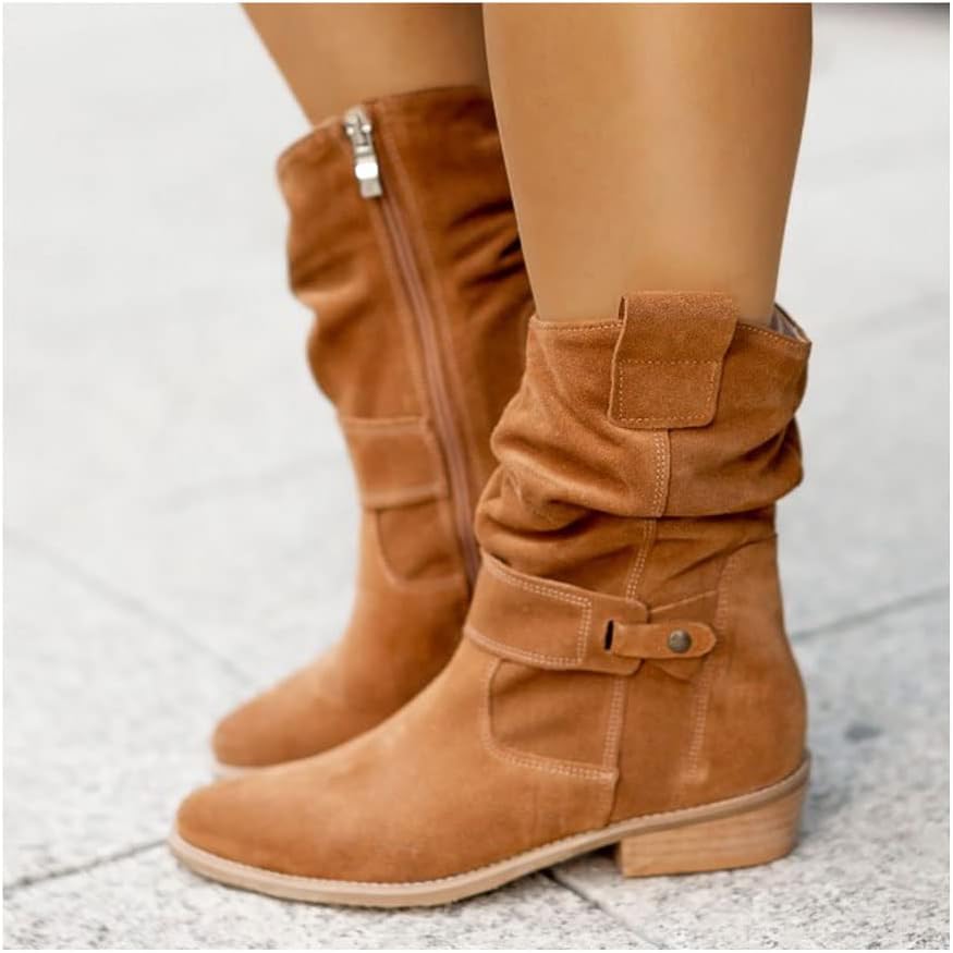 Zes | Stylish Suede Knee Boots 1