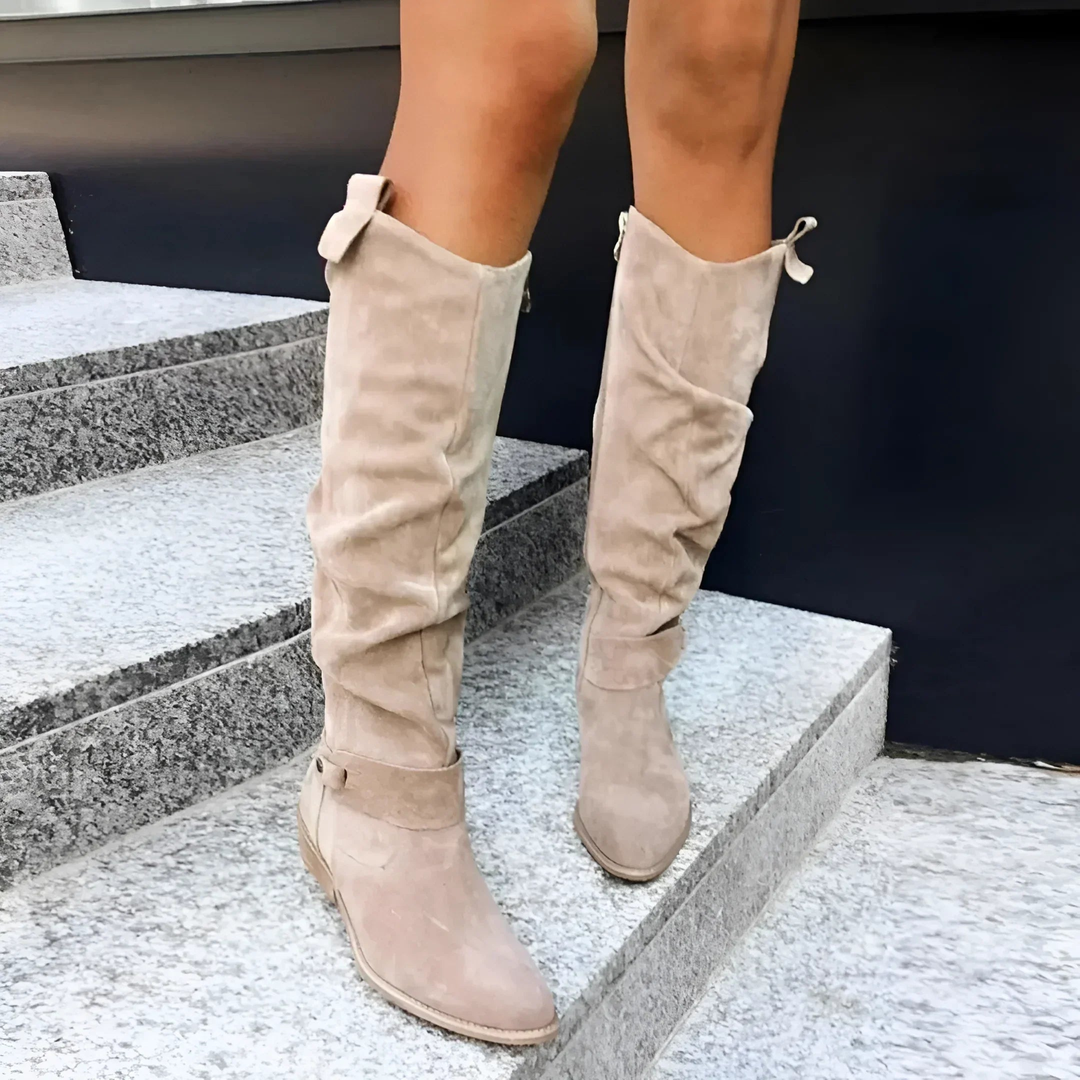 Zes | Stylish Suede Knee Boots 5