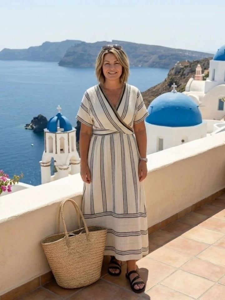 Zyra | Elegant Wrap Women's Dress 3