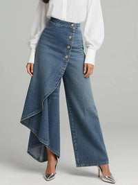 Aria | Timeless and Comfortable Wide Leg Denim Jeans
