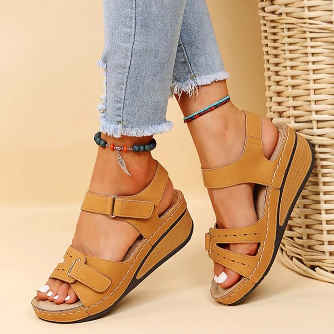 Kathrin | Orthopedic Platform Sandals – Functional Style for Women