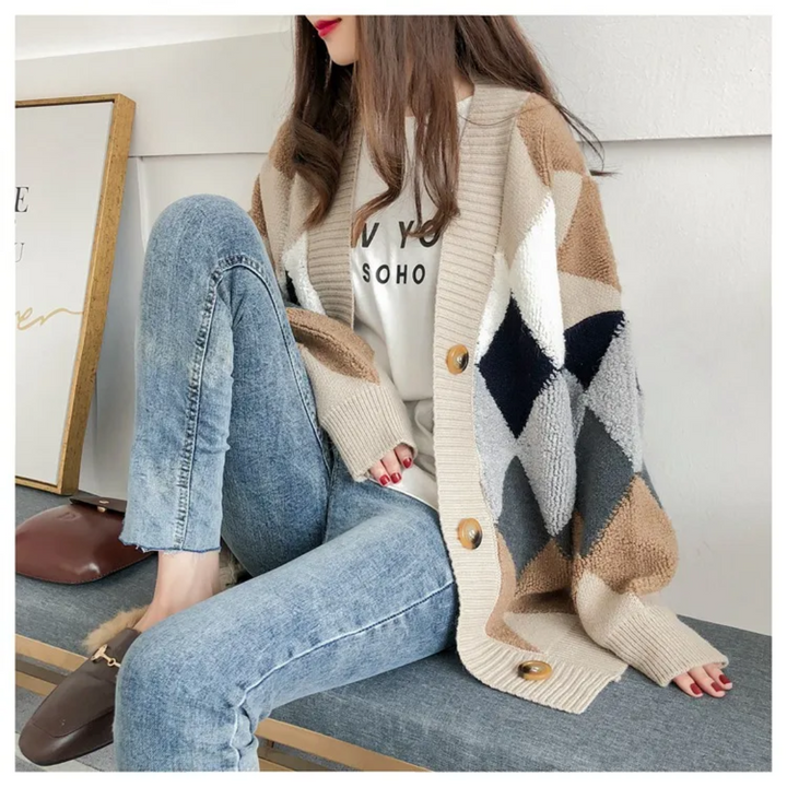 Florence | Chic And Cozy Oversized Buttoned Cardigan