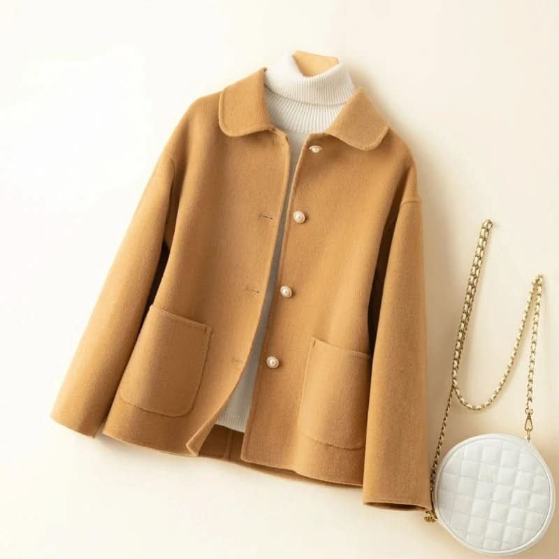 Vicky | Cashmere Coat – Chic Short Style for Women