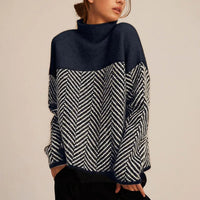 Mia | Cozy Oversized Turtleneck Knit Sweater