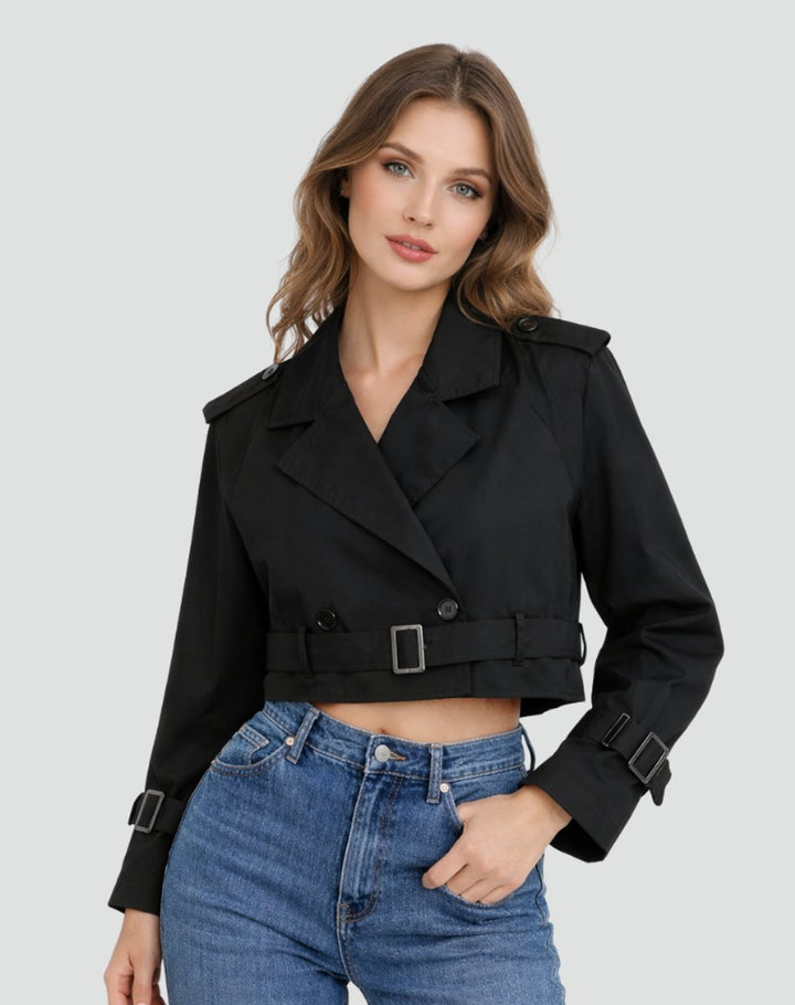 Chloe | Luxurious Short Trench Coat