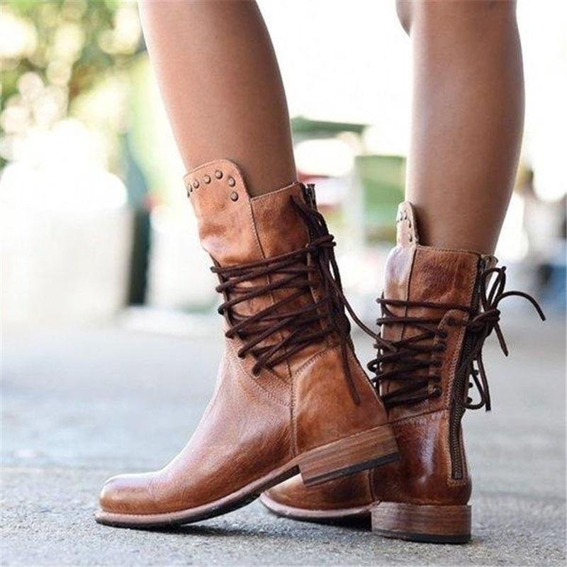 Luna | Stylish Lace-Up Ankle Boots For Your Western Wardrobe