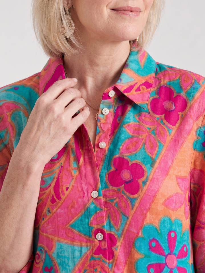 Klera | Midi Dress – Colorful Printed Design for Everyday Wear