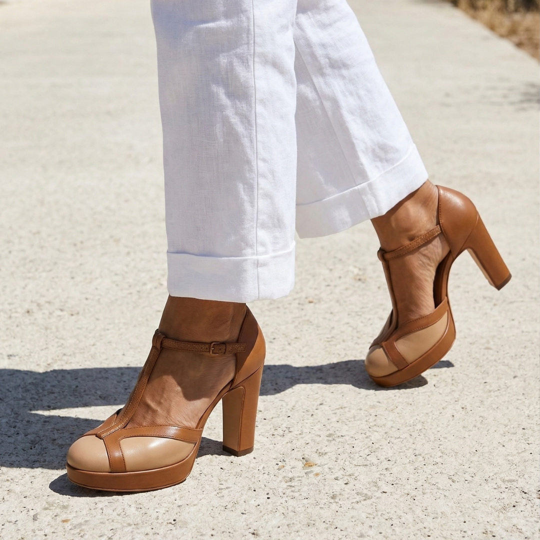 Nadia | Close Toe Heels – Sophisticated Retro Style for Women