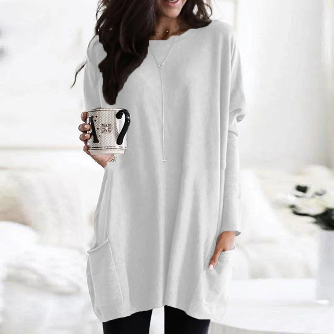 Harper | Gemütlicher, oversized Tunika-Pullover mit Taschen