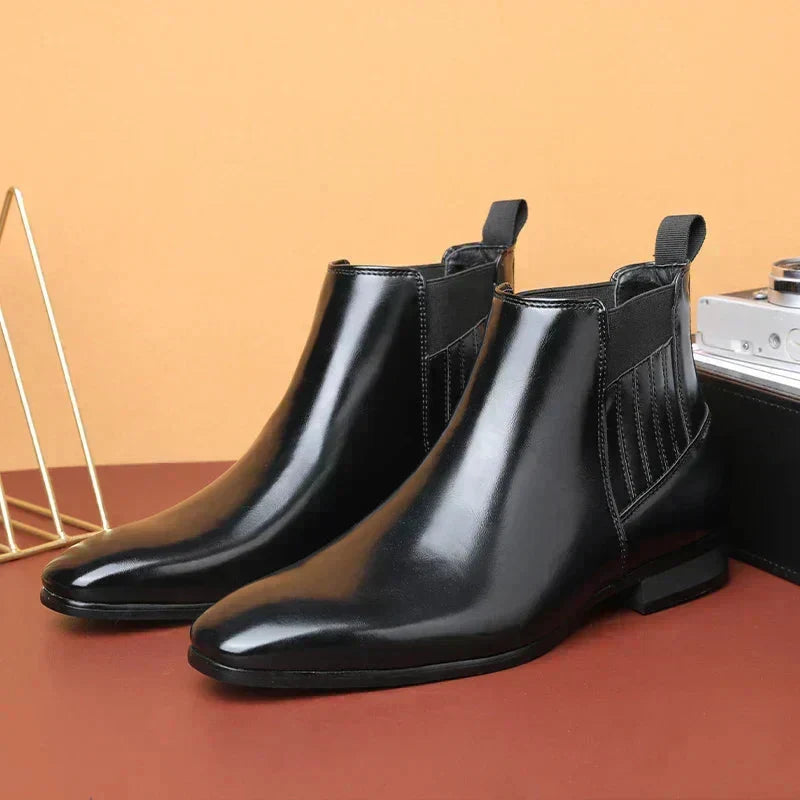 Dina | Sleek Pointed-Toe Chelsea Ankle Boots