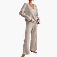 Noelle | Completo da casa con pullover in maglia dal taglio morbido e pantaloni