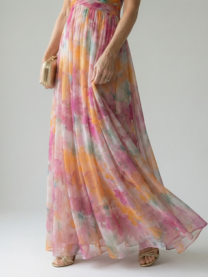 Isel | Maxi Dress – Soft Wrap Style for Women
