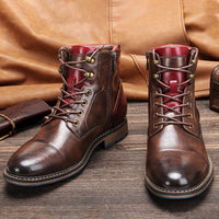 Sebastian | Elegante Herren-Oxford-Stiefel aus echtem Leder