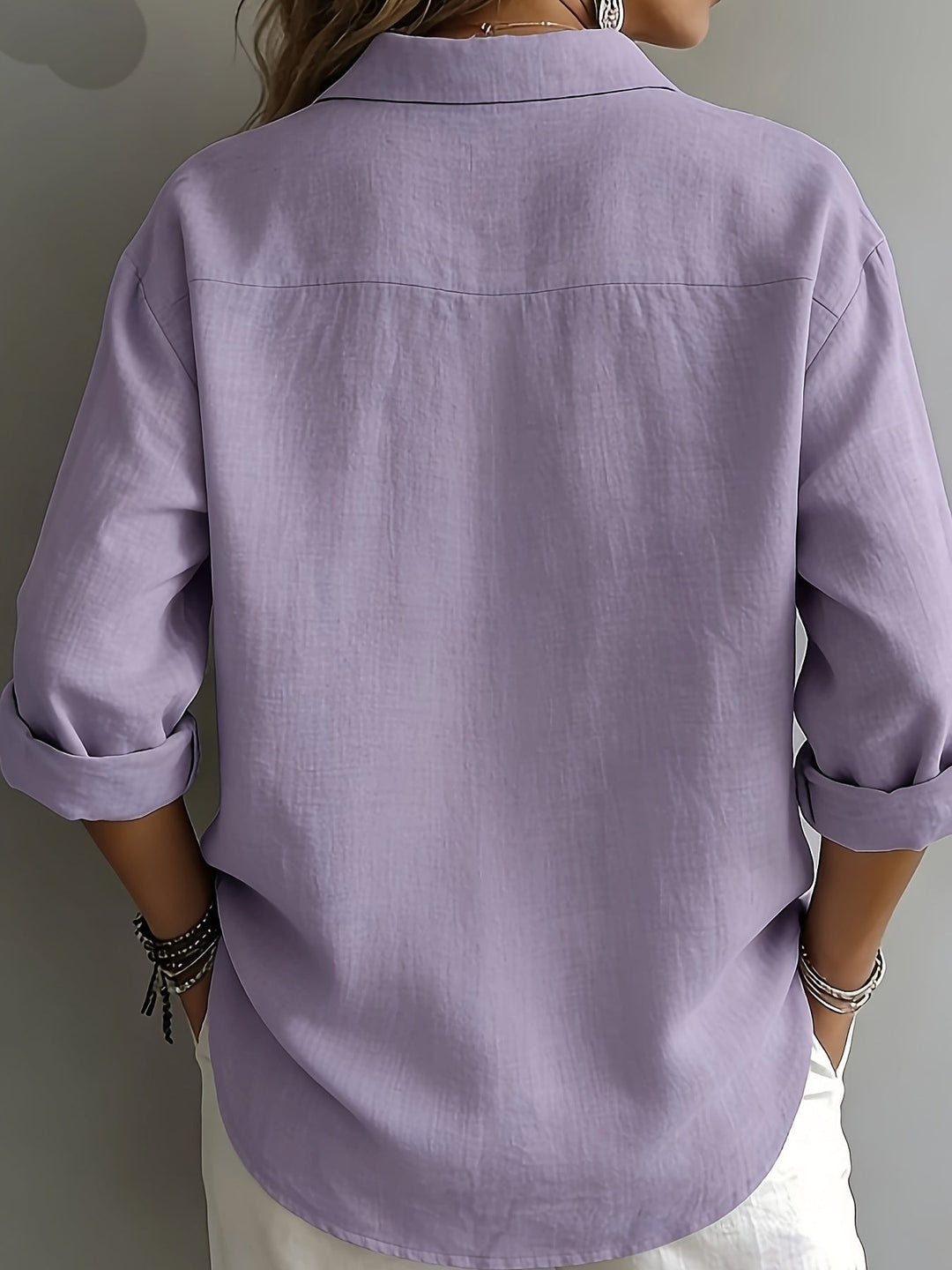 Freya | Relaxed Collared Blouse – Effortless Everyday Style for Women