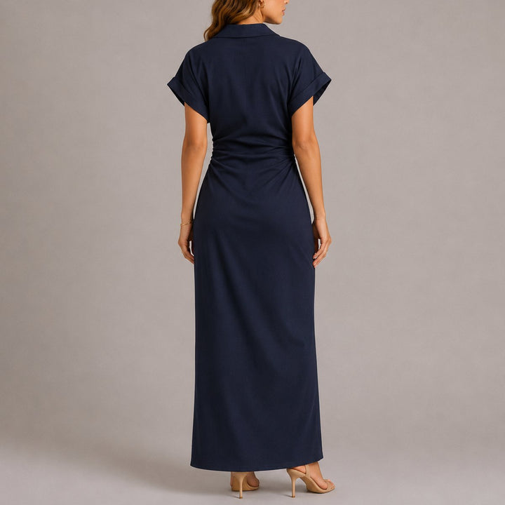 Harper | Modern Fall Wedding Maxi Shirt Dress