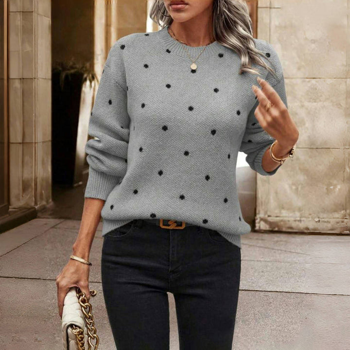 Victoria | Elegant Dotted Knit Sweater For Effortless Everyday Style