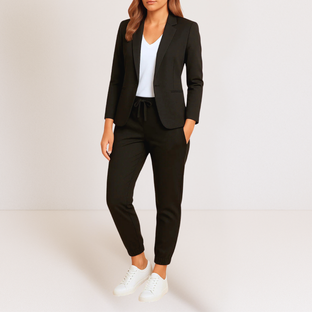 Chloe | Classic Polished Blazer and Jogger Set
