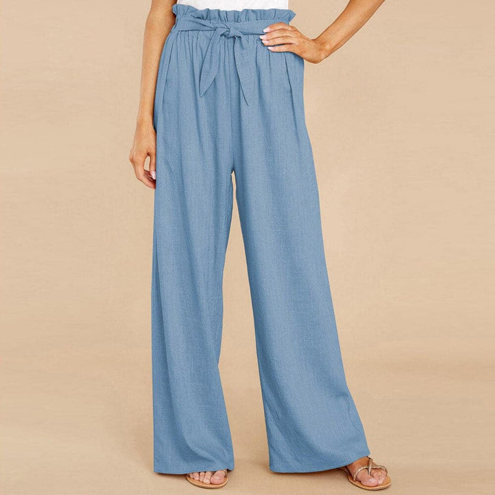 Amelia | Elegant High-Waisted Wide Leg Pants