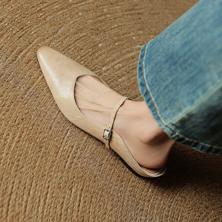 Isla | Mules eleganti e slanciate a punta con fibbia