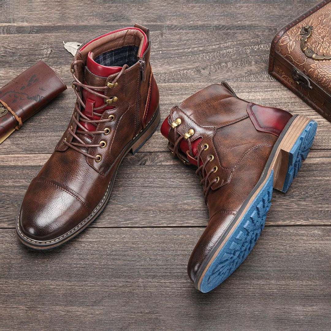 Sebastian | Elegante Herren-Oxford-Stiefel aus echtem Leder
