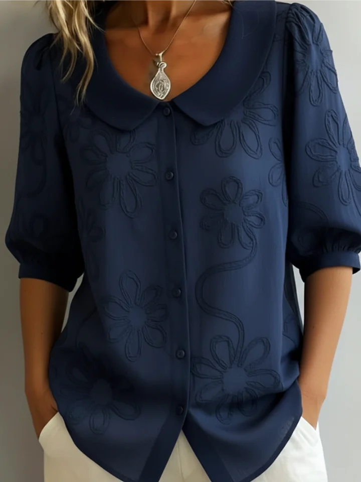 Alyssa | Embroidered Floral Blouse for Women