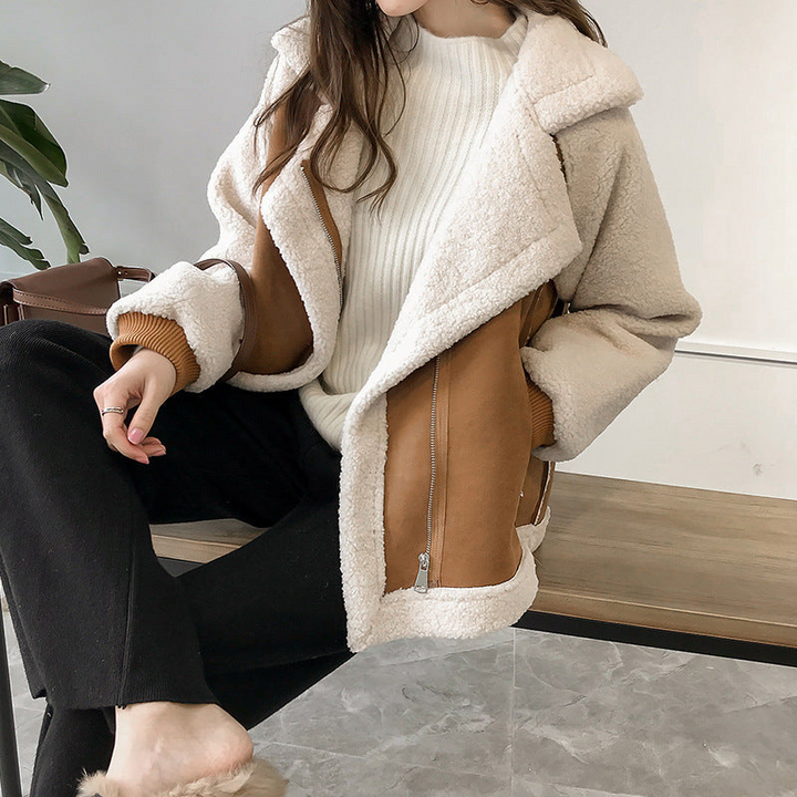 Juliane | Teddy Coat with Large Collar for Women