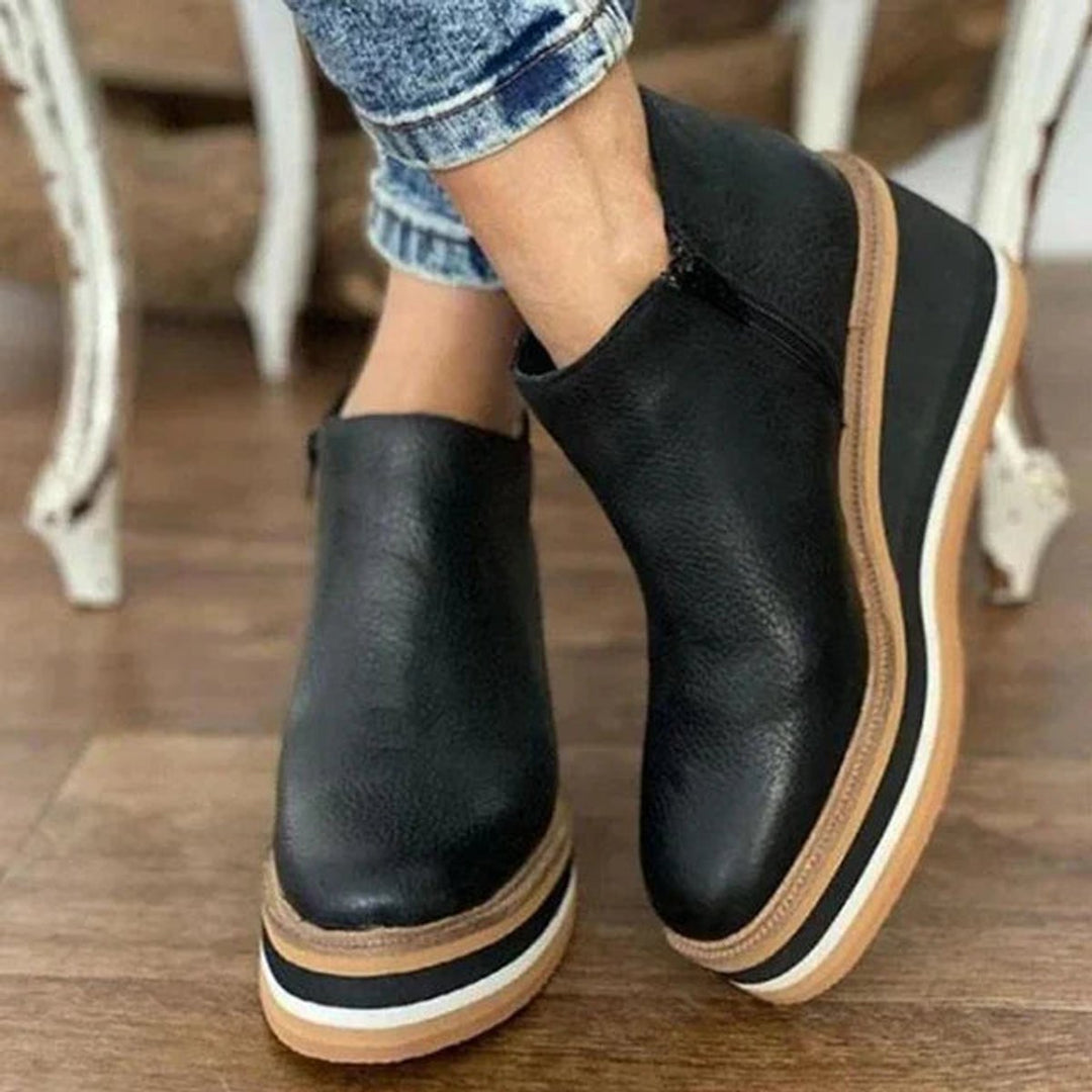 Zoe | Wedge Platform Ankle Boots That Combine Style and Comfort