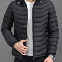 Miles | Versatile & Warm Hooded Puffer Jacket for Men