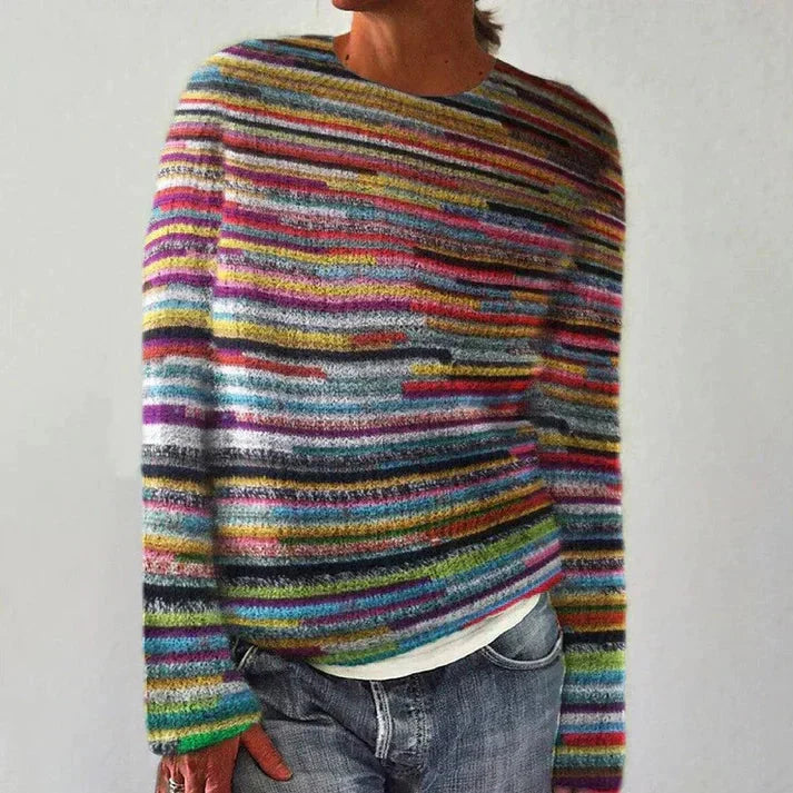 Christina | Colorful Chunky Knit Pullover