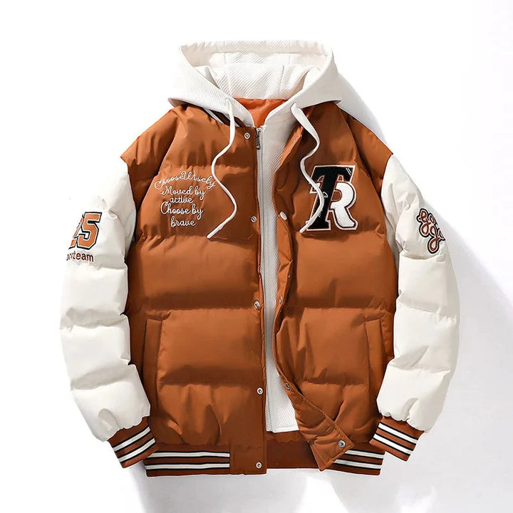 Rover | Puffer Jacket – Stijlvolle Gevoerde Jas met Kap voor Mannen