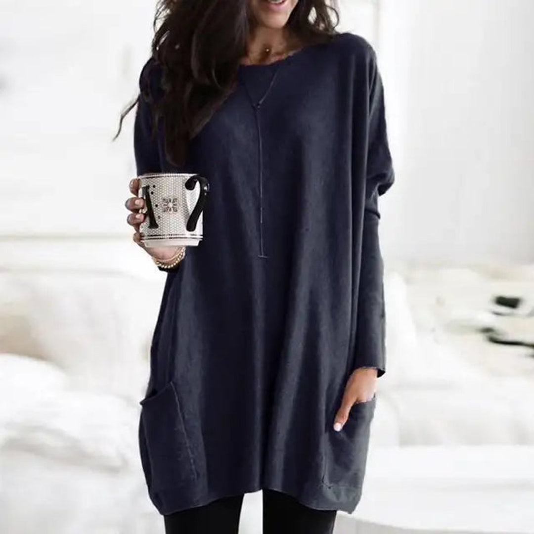 Harper | Gemütlicher, oversized Tunika-Pullover mit Taschen
