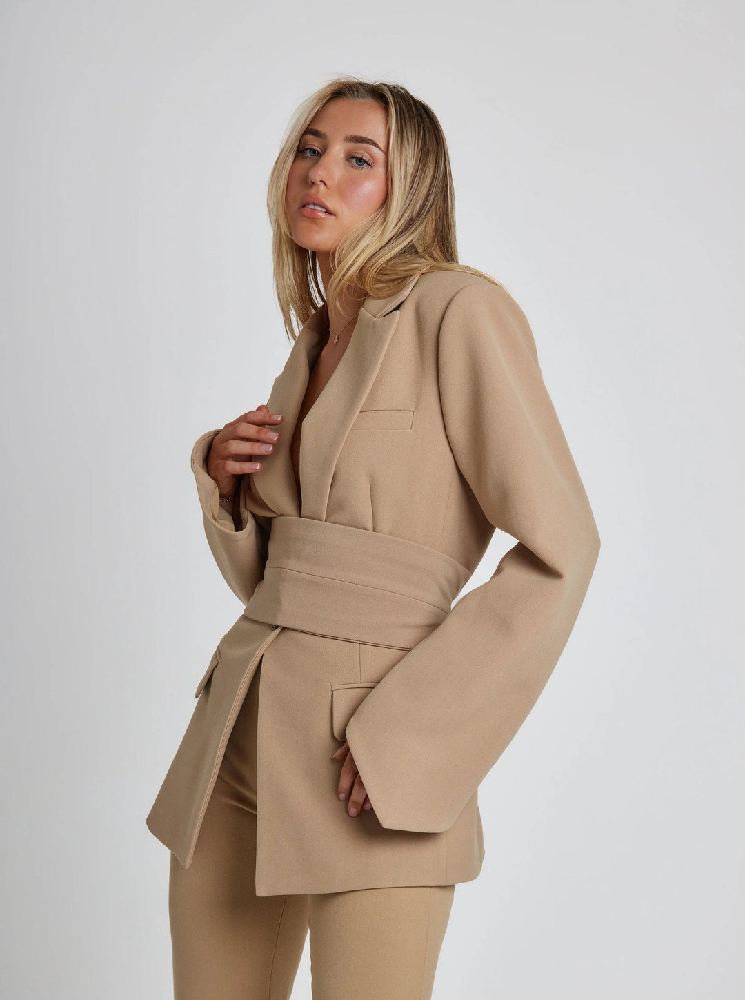 Eleanor | Elegant And Timeless Luxe Blazer With Belt