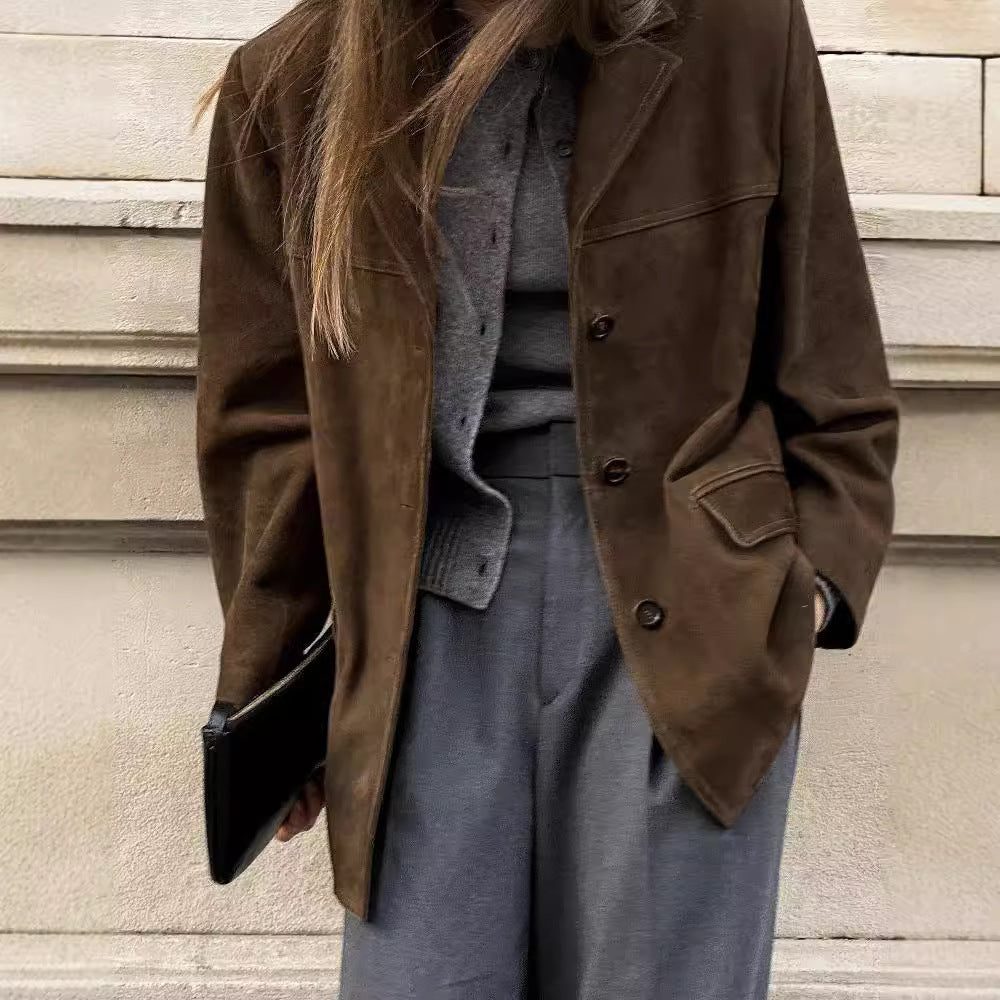 Sophia | Luxurious And Tactile Suede Blazer