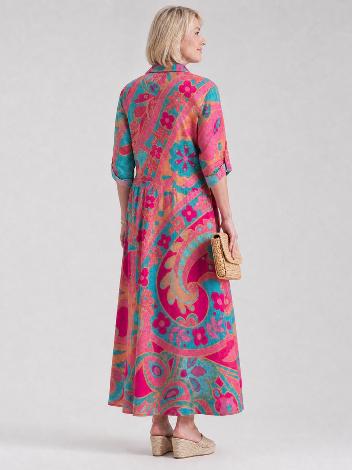 Klera | Midi Dress – Colorful Printed Design for Everyday Wear