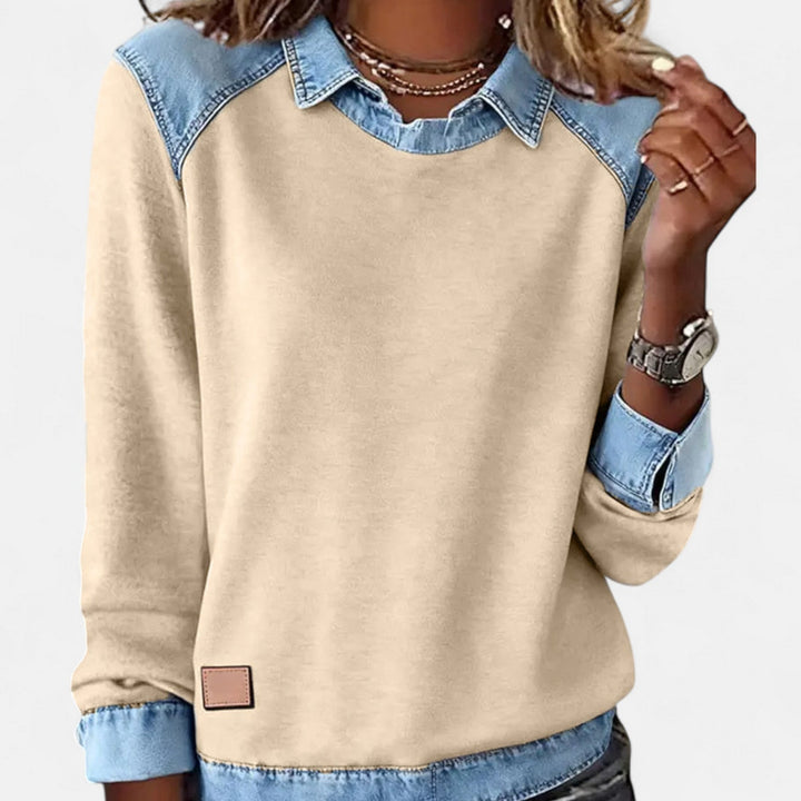 Sophia | Modern Knit Sweatshirt For Effortless Everyday Elegance